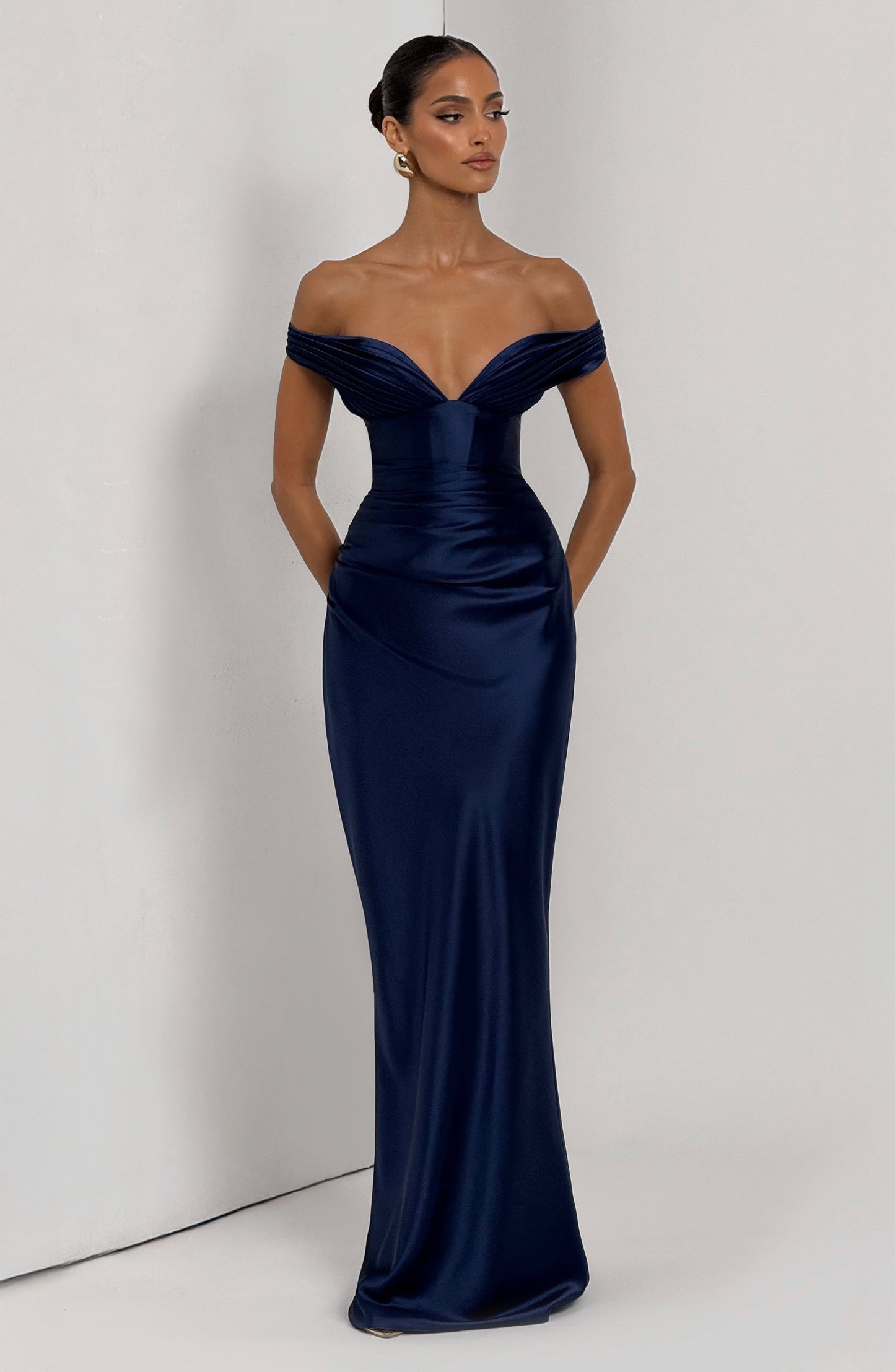 Aurelia Maxi Dress - Azul-Marinho