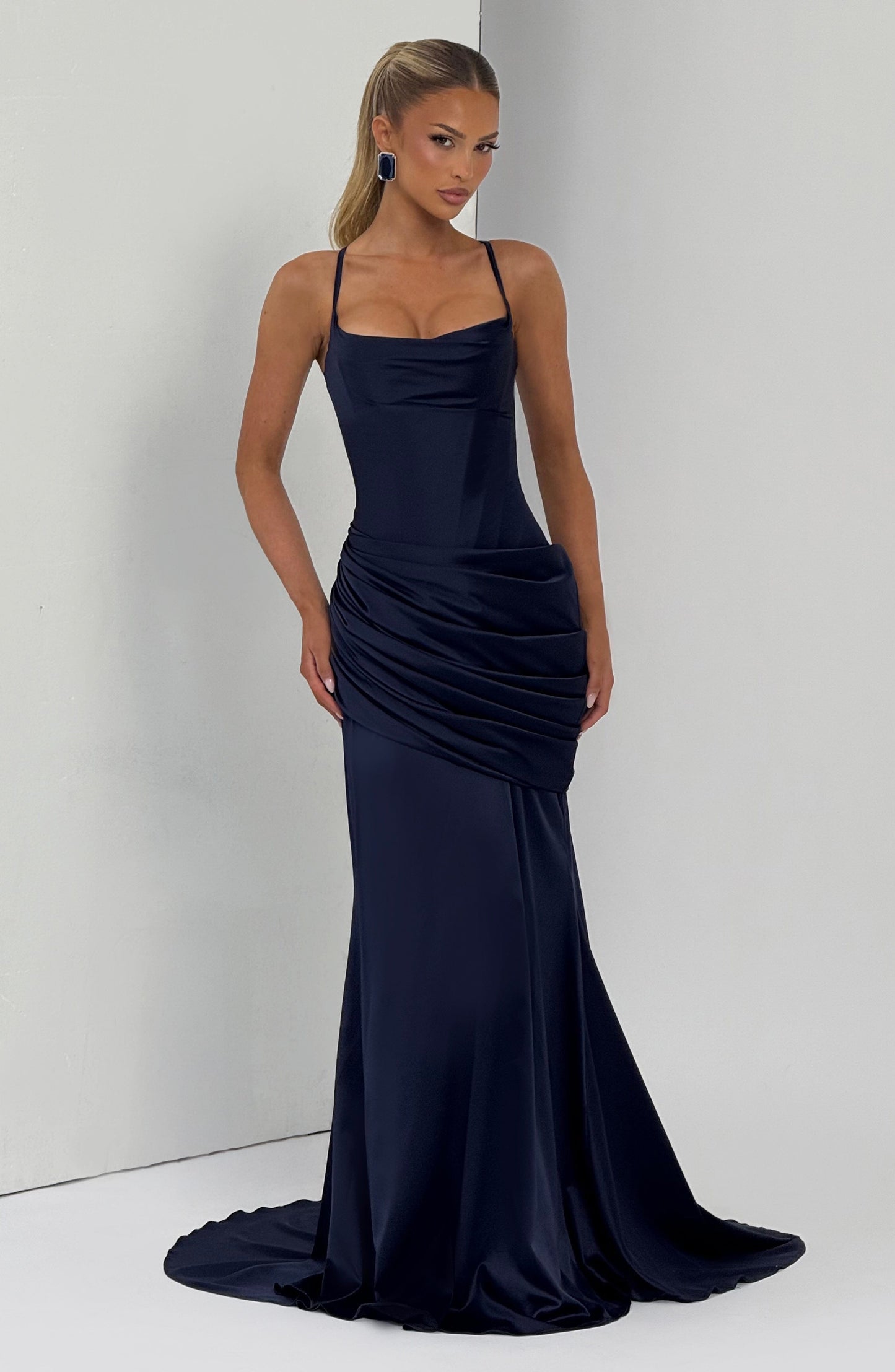 Vestido Connie - Azul-Marinho