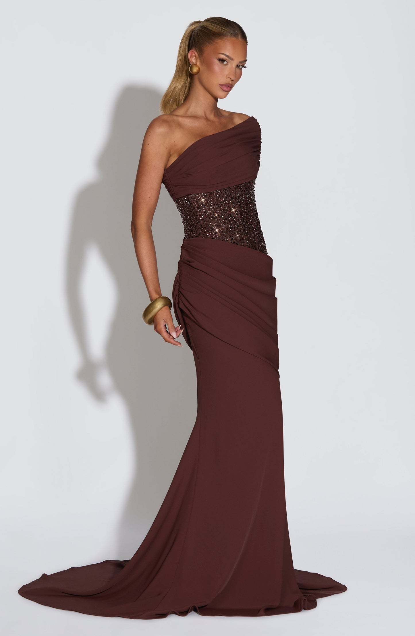 Vestido Ellora - Castanho Ameixa