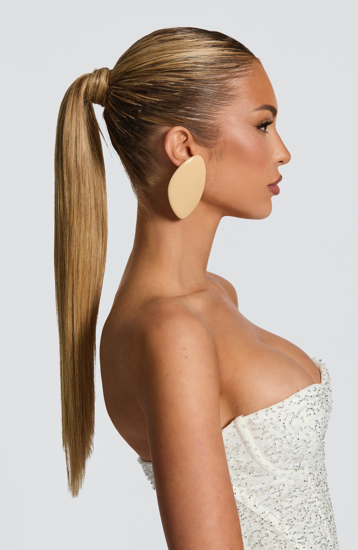 Elvera Earrings - Cream