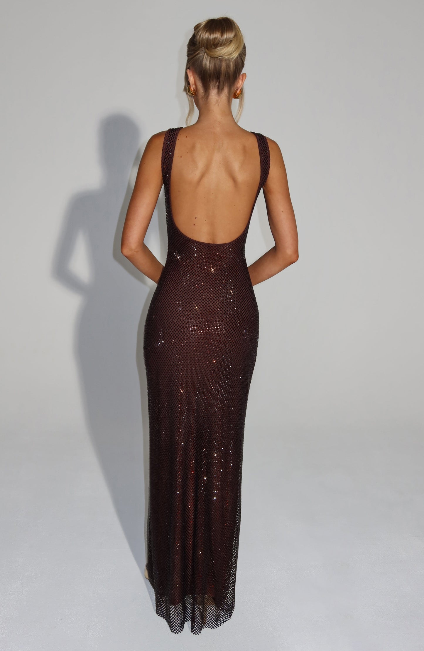 Petra Maxi Dress - Castanho Ameixa
