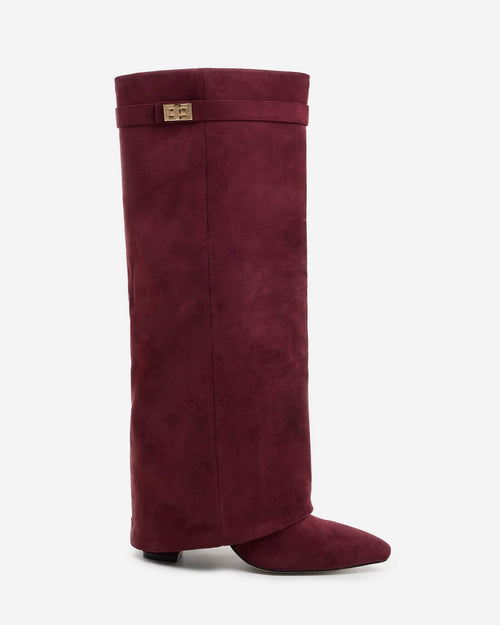 Botas de cano alto Lavista Suede - Borgonha