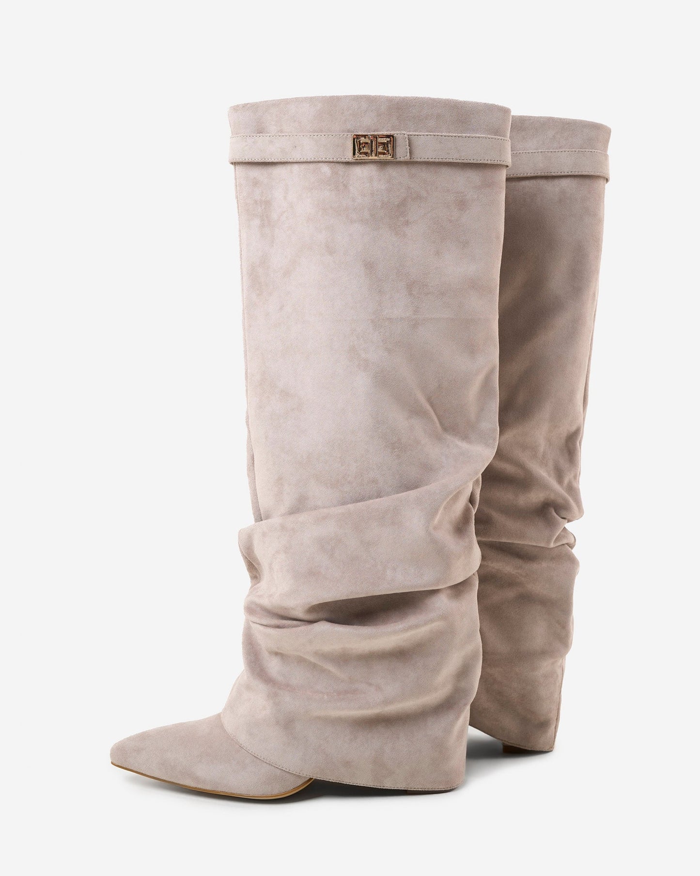 Botas de cano alto Lavista Slouchy Suede - Cinzento-tostado