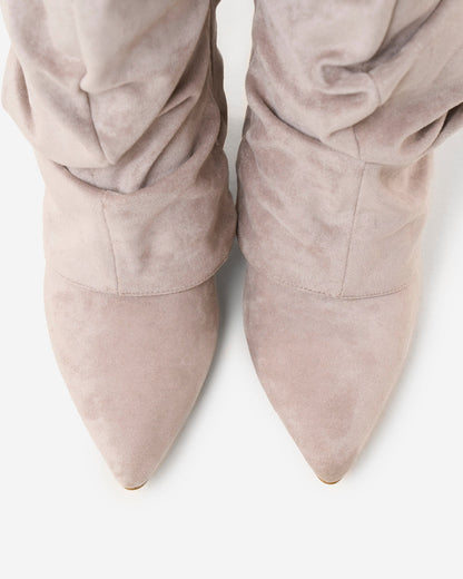 Botas de cano alto Lavista Slouchy Suede - Cinzento-tostado