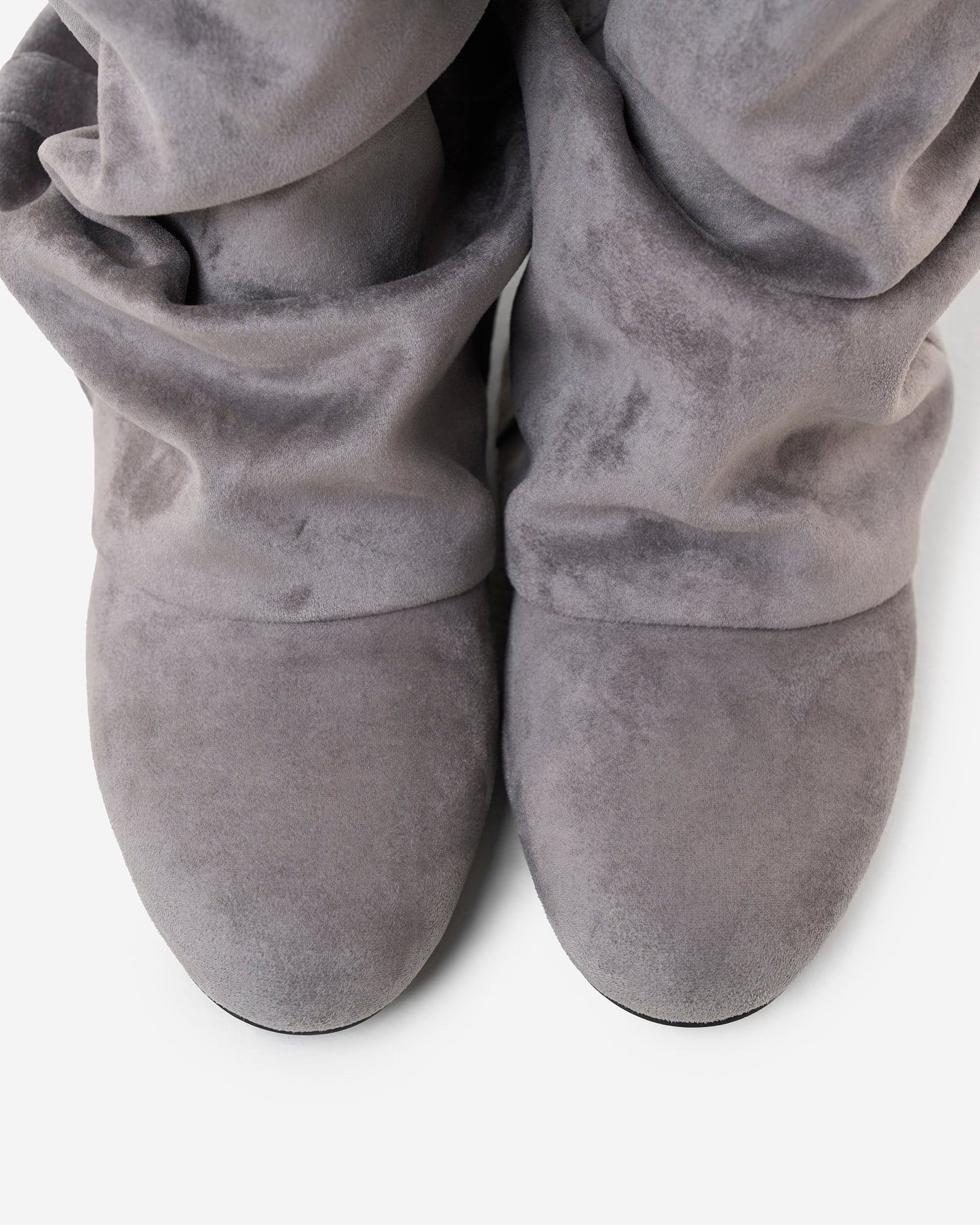 Botas Emilia Slouchy de Camurça - Cinzento