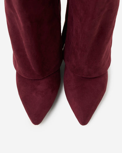 Botas de cano alto Lavista Suede - Borgonha
