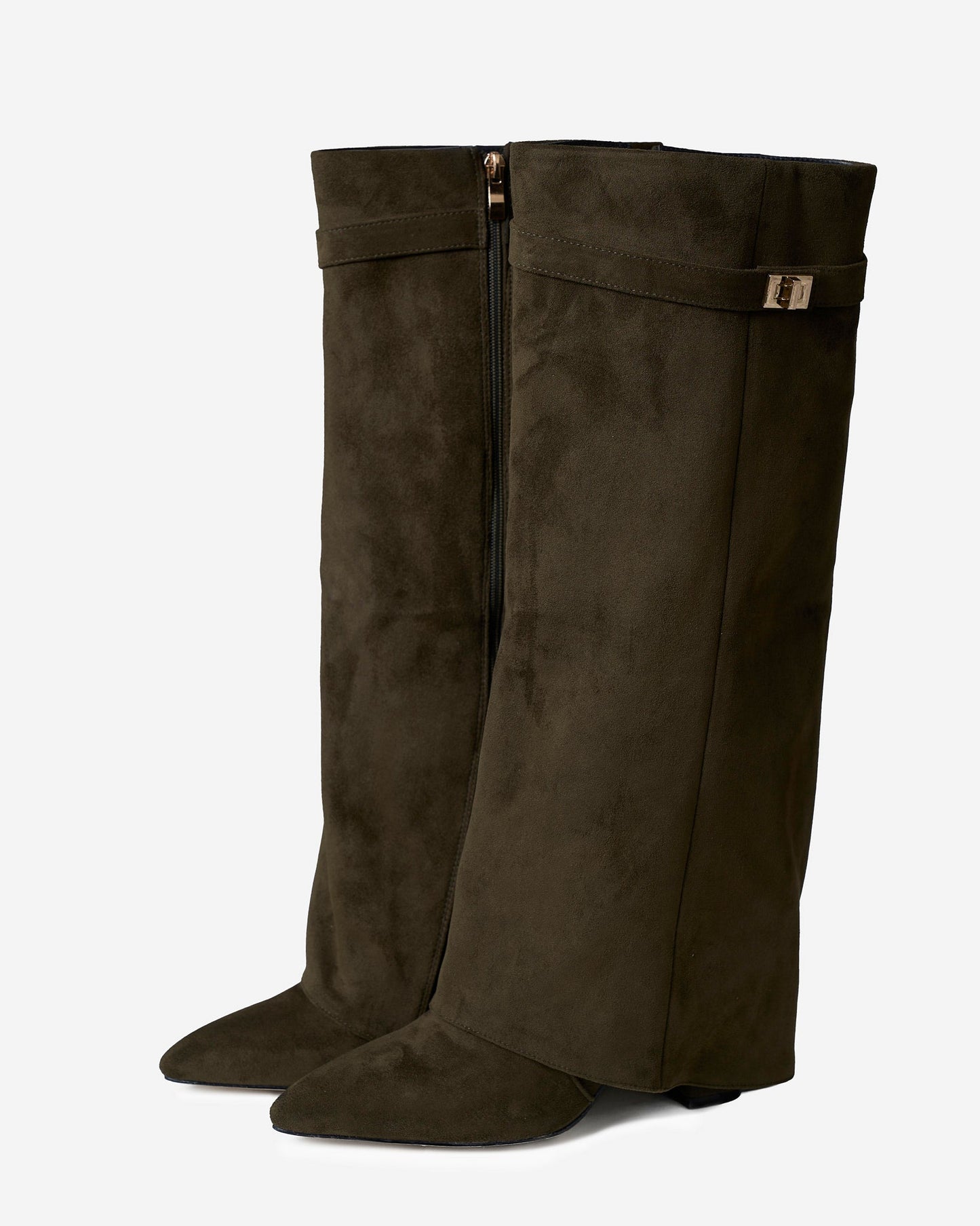 Botas de cano alto Lavista Suede - Verde-azeitona