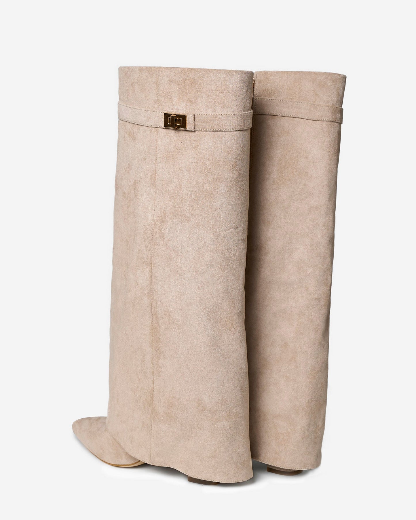 Botas de camurça de cano alto Lavista - Bege