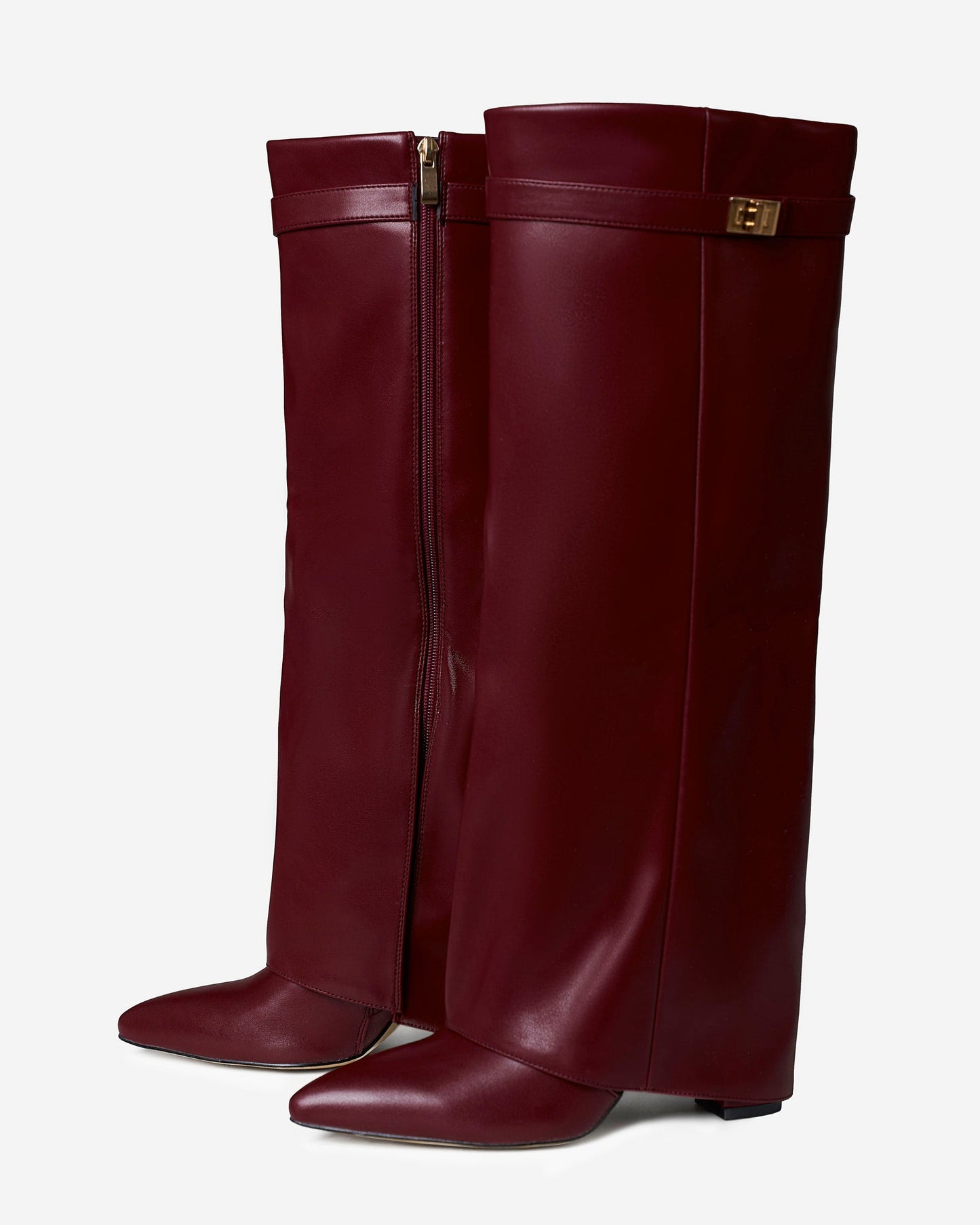 Botas de cano alto Lavista Leather - Borgonha
