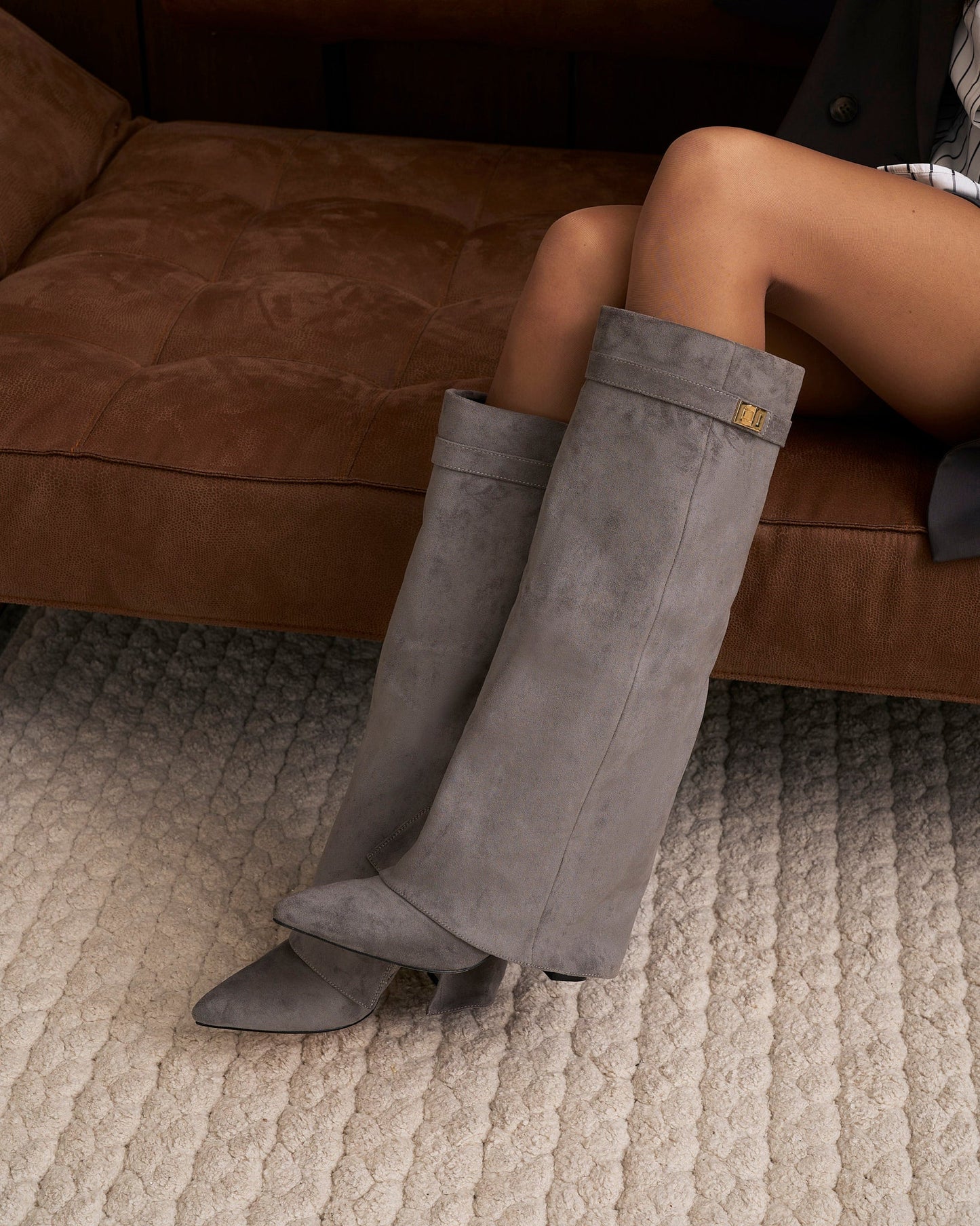 Botas de cano alto Lavista Suede - Cinzento