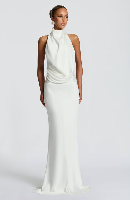 Vestido Comprido Armelle - Cor Marfim