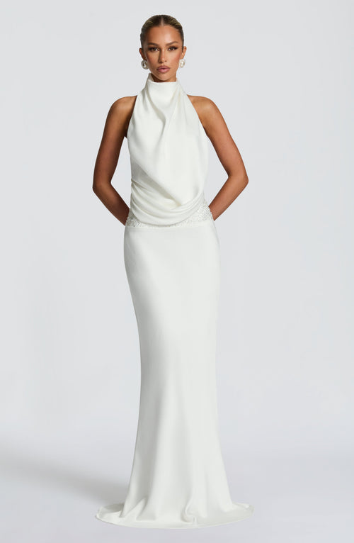 Vestido Comprido Armelle - Cor Marfim