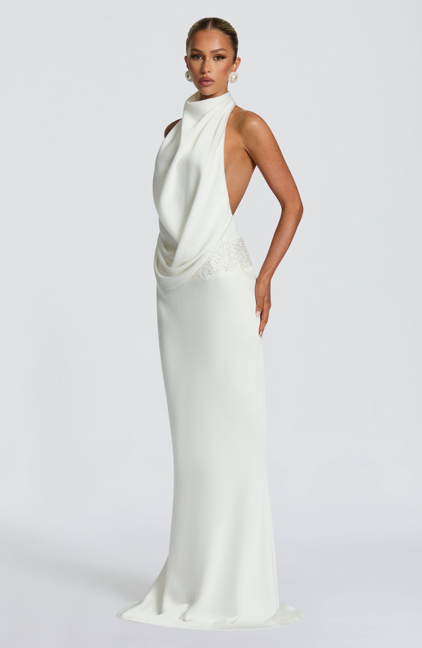 Vestido Comprido Armelle - Cor Marfim