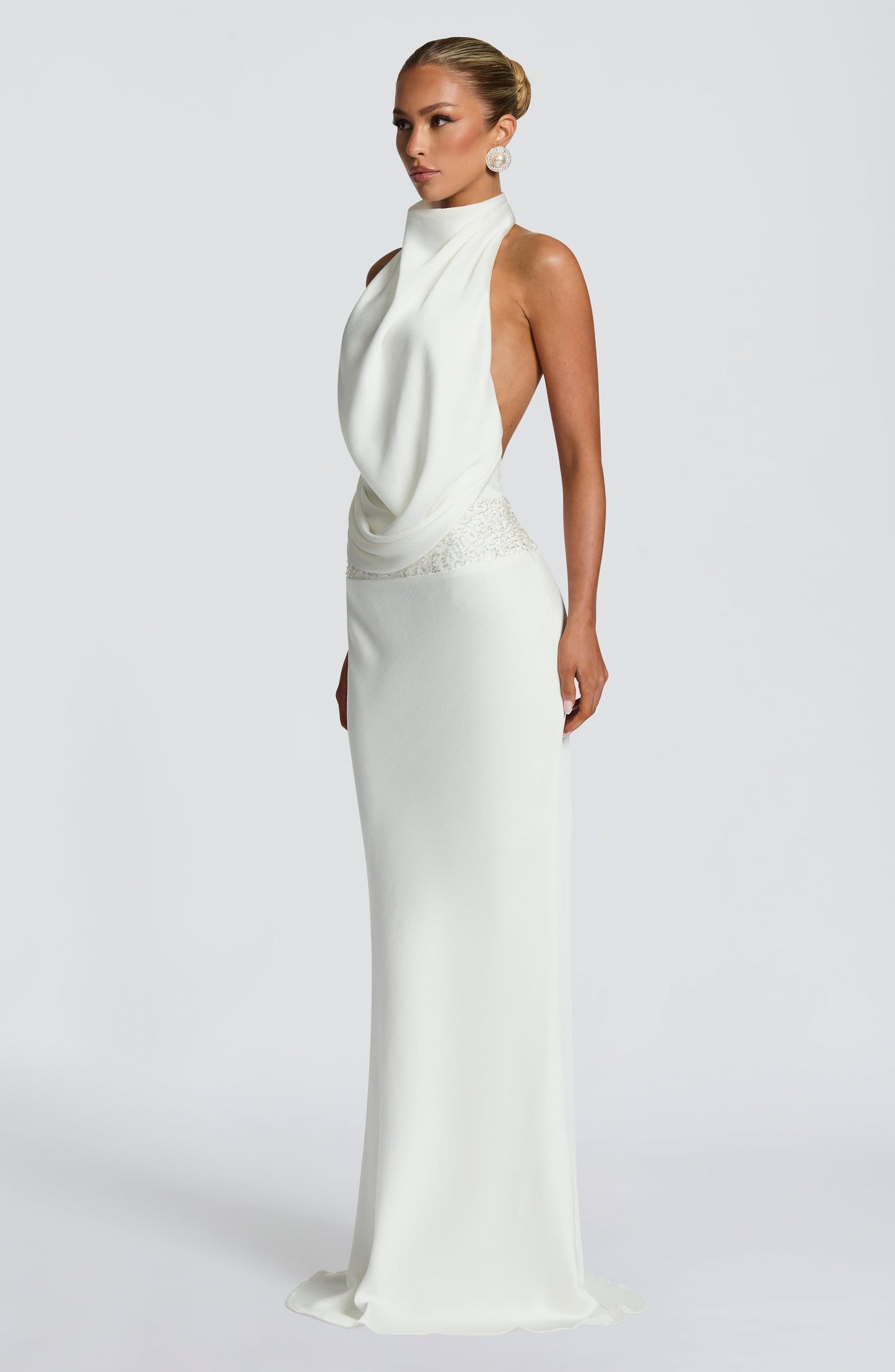 Vestido Comprido Armelle - Cor Marfim