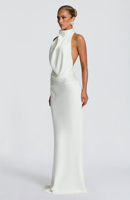 Vestido Comprido Armelle - Cor Marfim