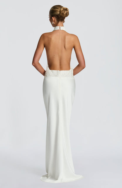 Vestido Comprido Armelle - Cor Marfim