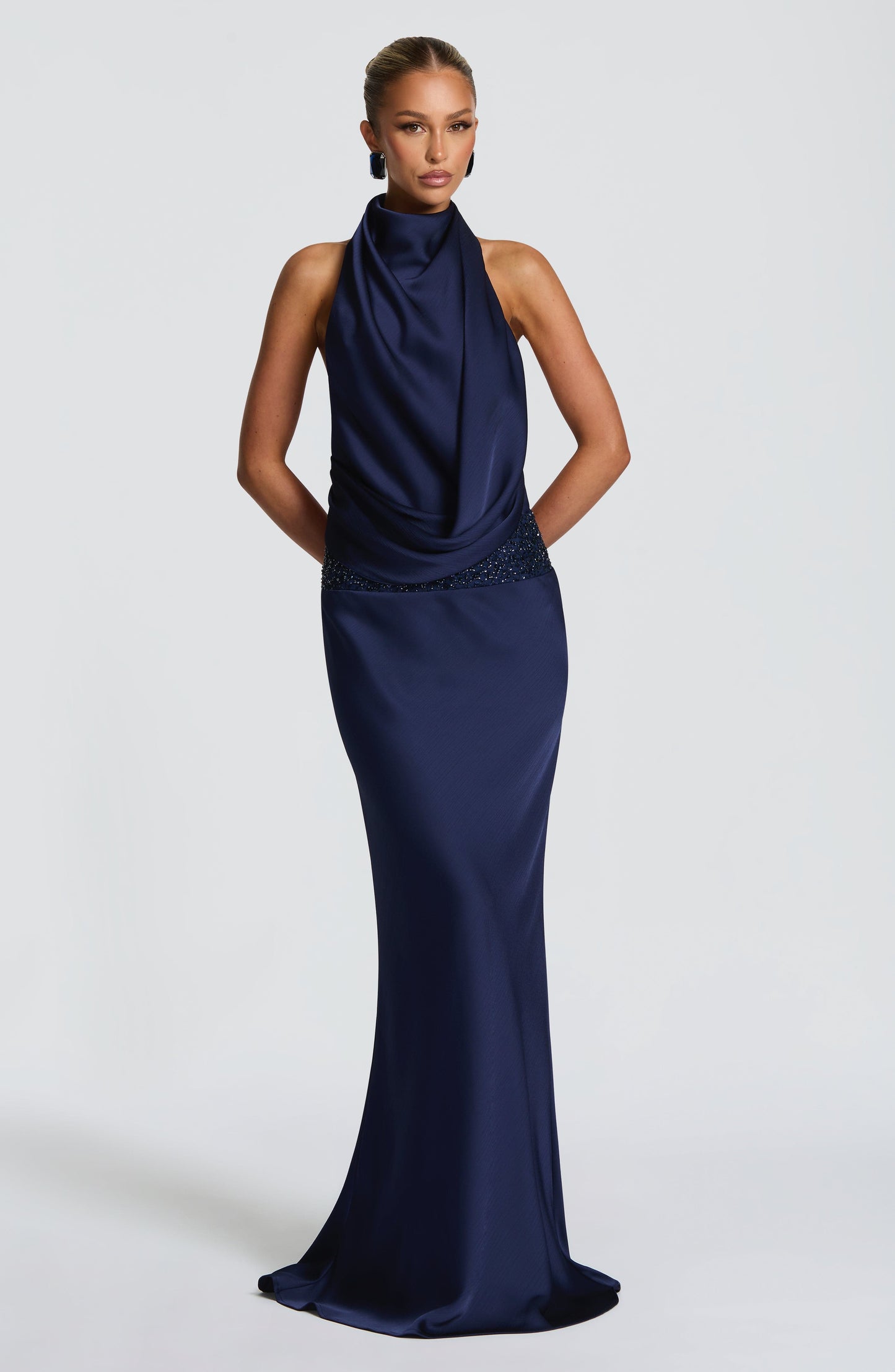 Vestido Maxi Armelle - Azul Marinho