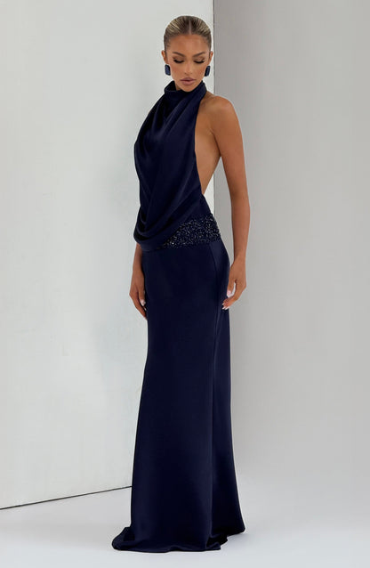 Vestido Maxi Armelle - Azul Marinho