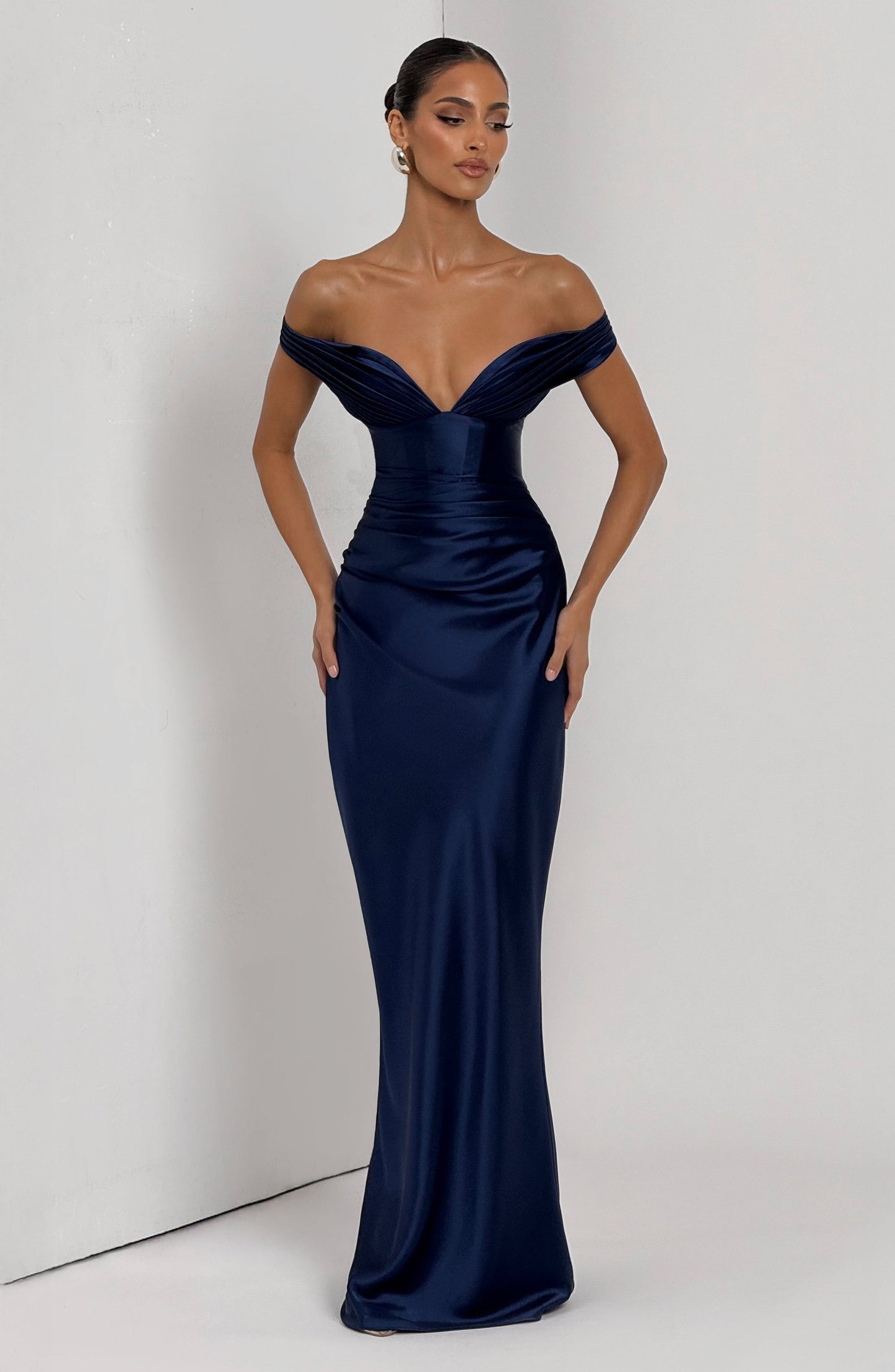 Aurelia Maxi Dress - Azul-Marinho