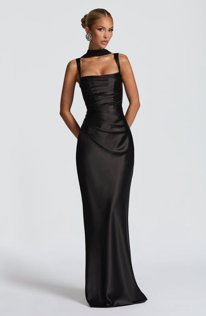 Vestido Calanthe Maxi - Preto