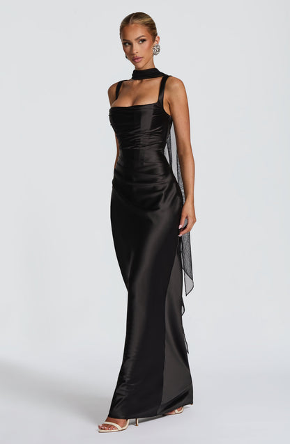 Vestido Calanthe Maxi - Preto