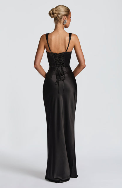 Vestido Calanthe Maxi - Preto