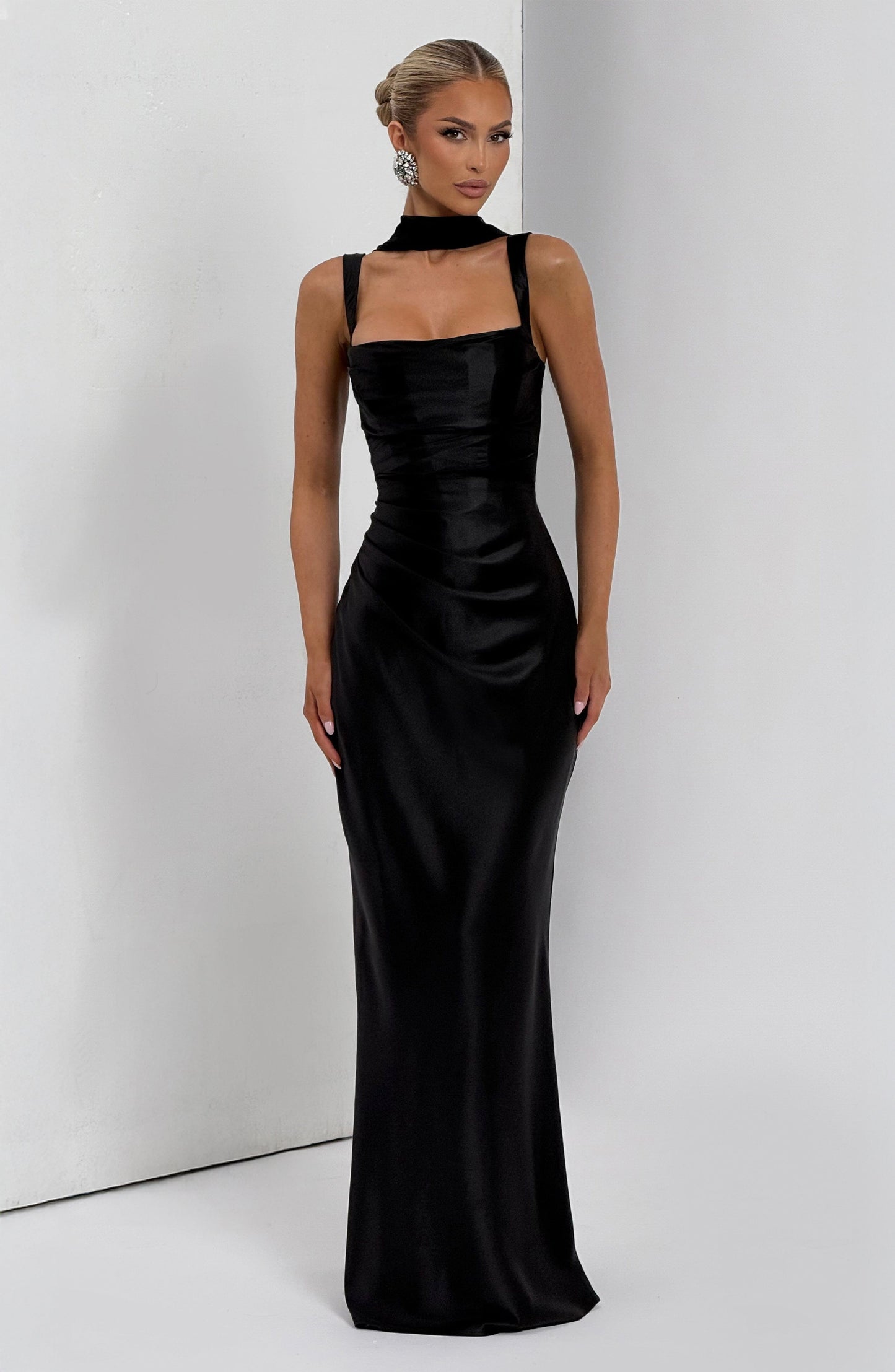 Vestido Calanthe Maxi - Preto