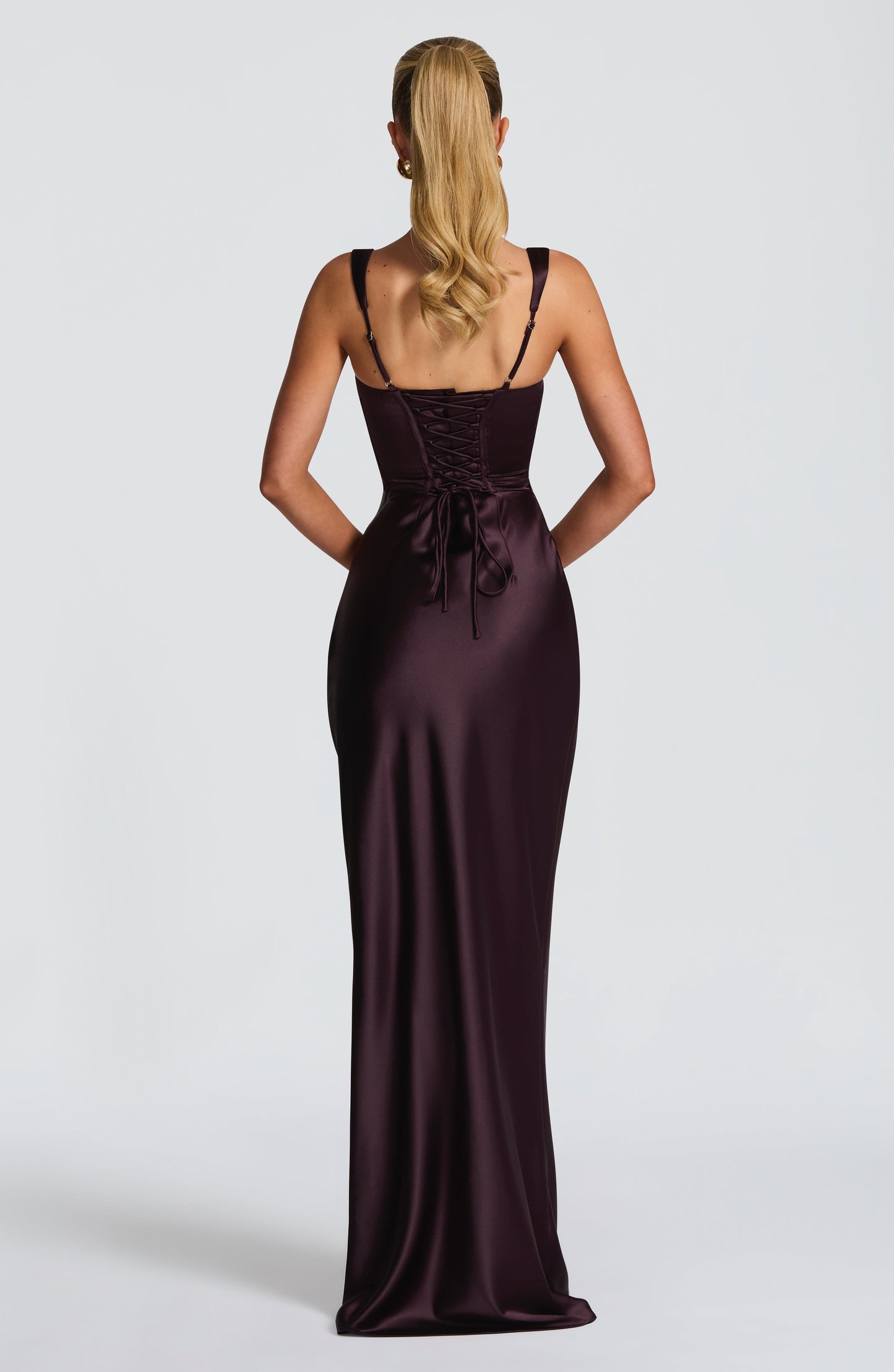Vestido Comprido Calanthe - Ameixa