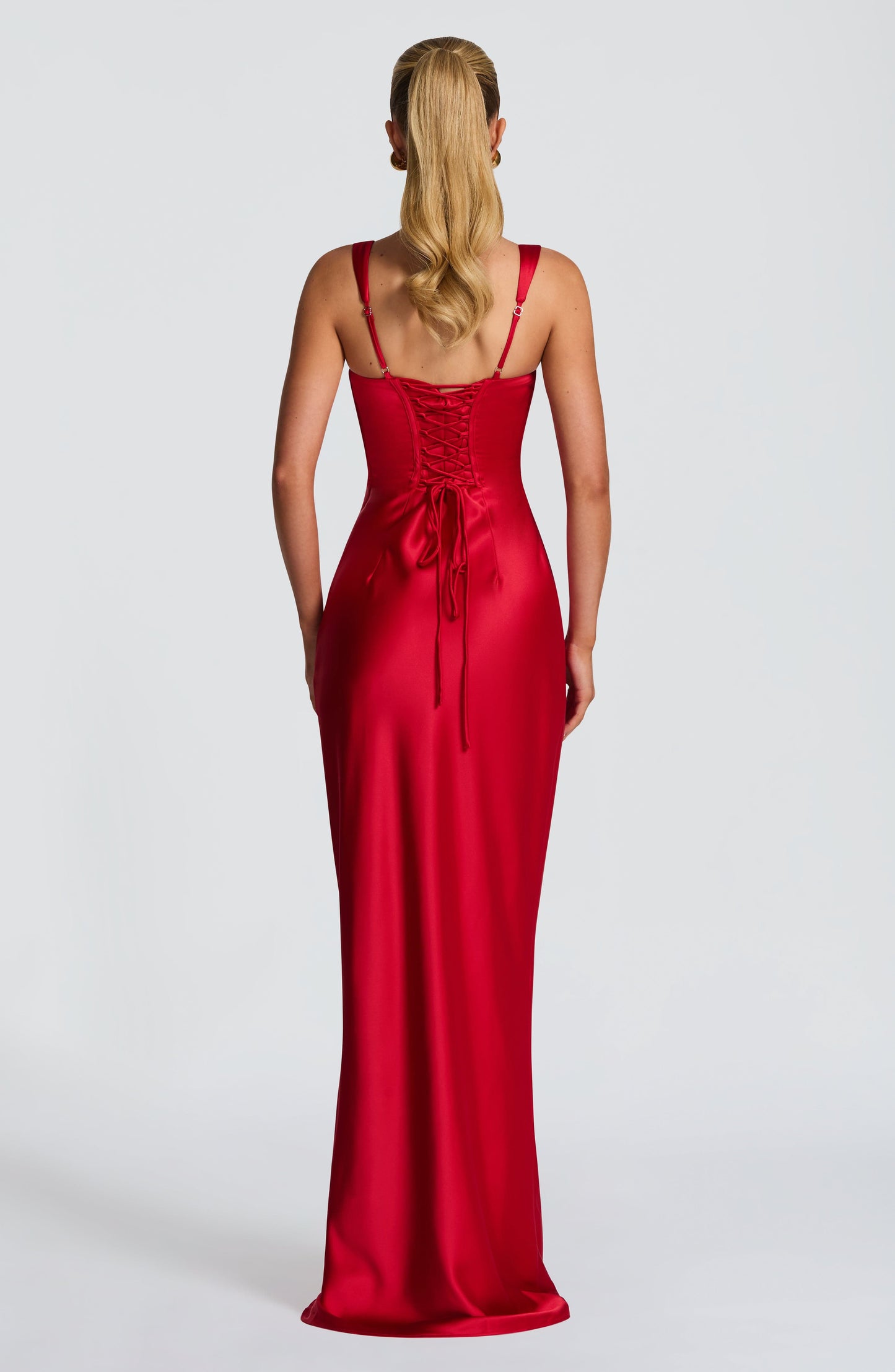Calanthe Maxi Vestido - Vermelho