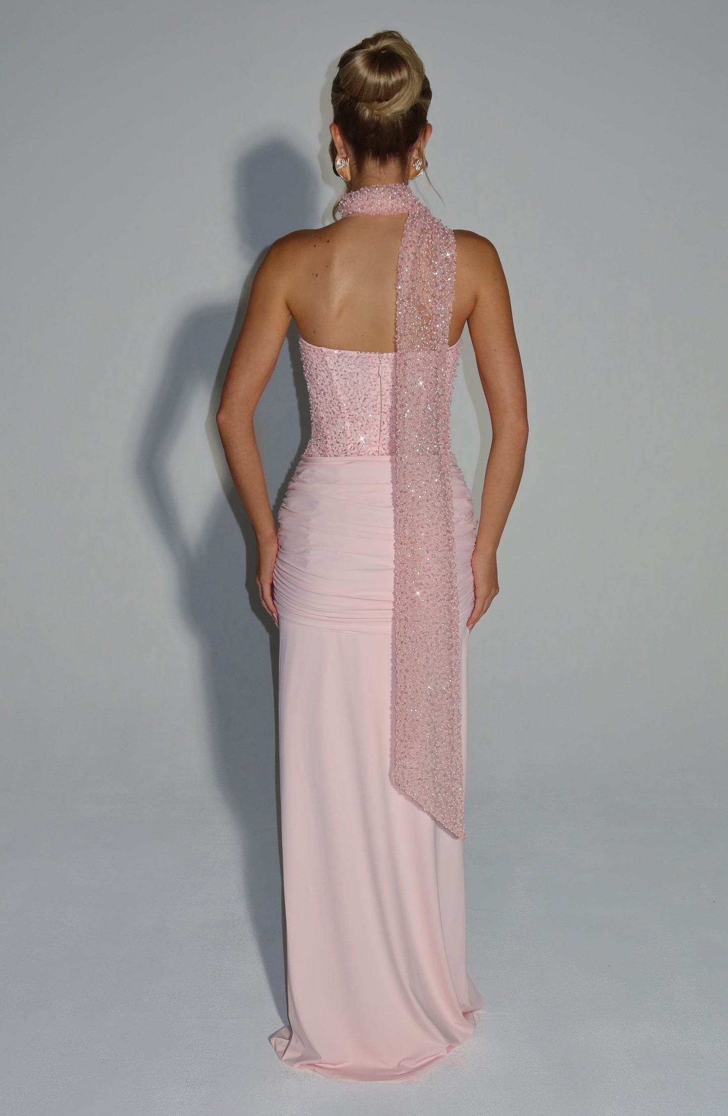 Vestido Comprido Carina - Rosado