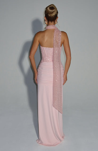 Vestido Comprido Carina - Rosado