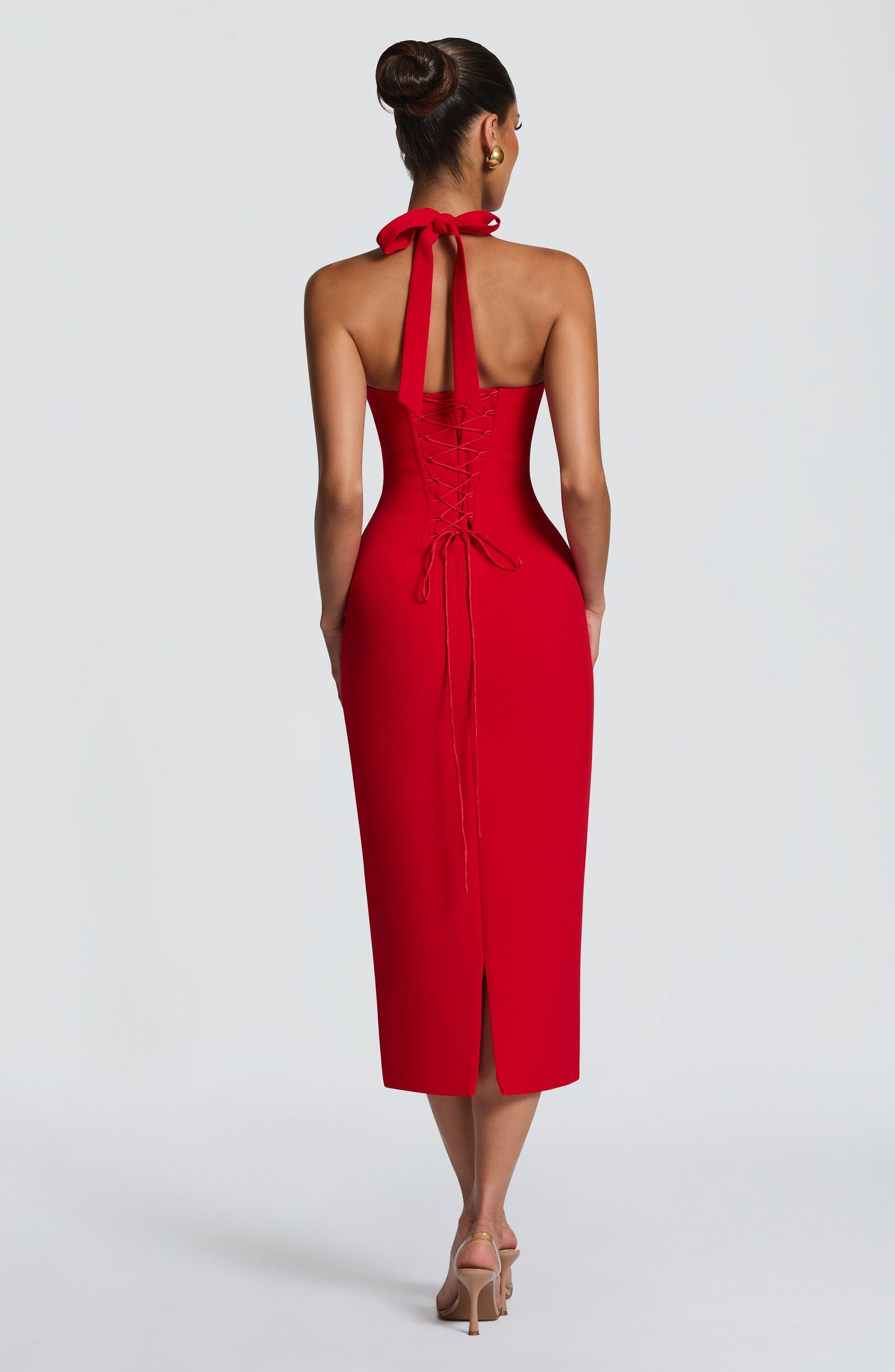 Vestido Midi Cassia - Vermelho