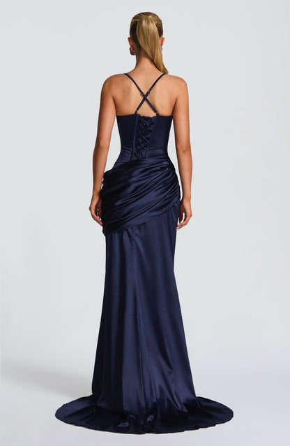 Vestido Connie - Azul-Marinho
