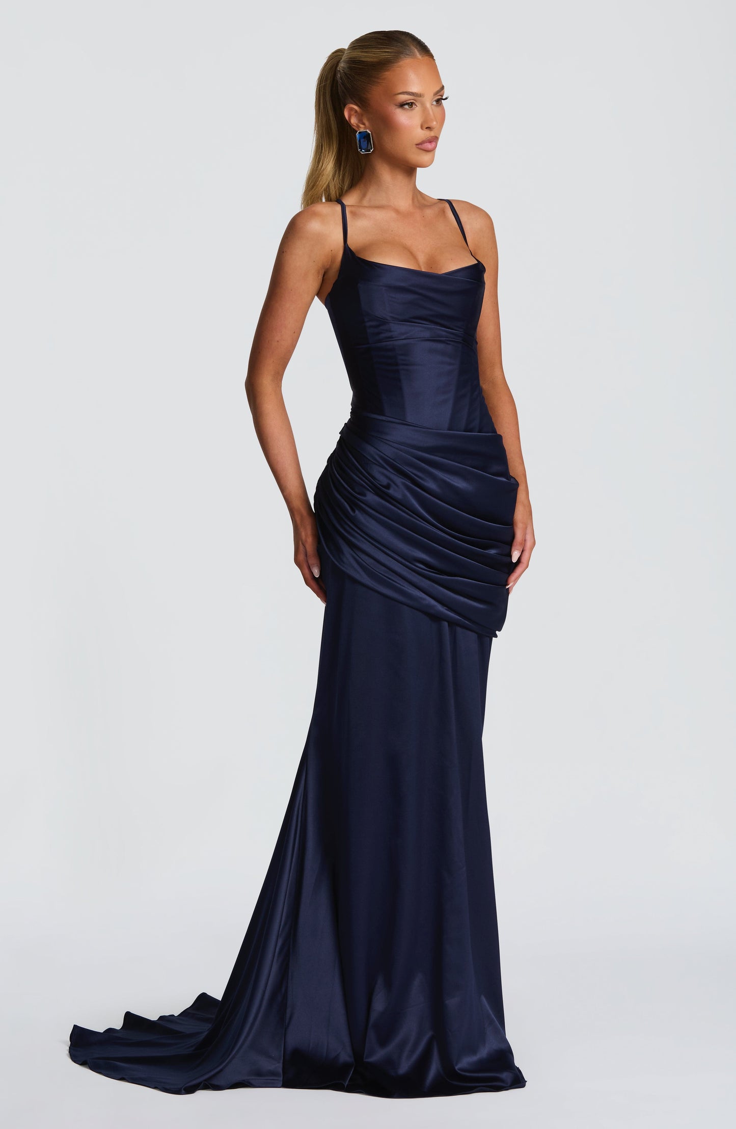 Vestido Connie - Azul-Marinho