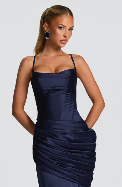 Vestido Connie - Azul-Marinho