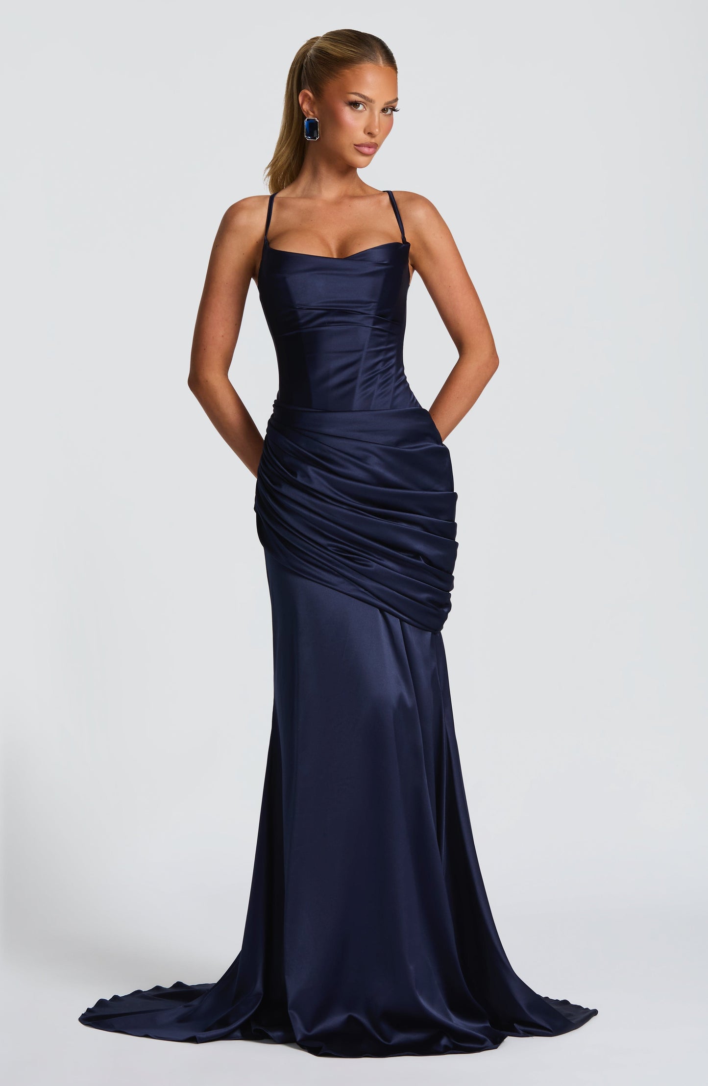 Vestido Connie - Azul-Marinho