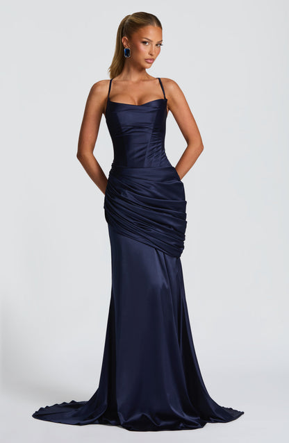 Vestido Connie - Azul-Marinho