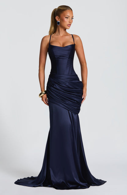 Vestido Connie - Azul-Marinho