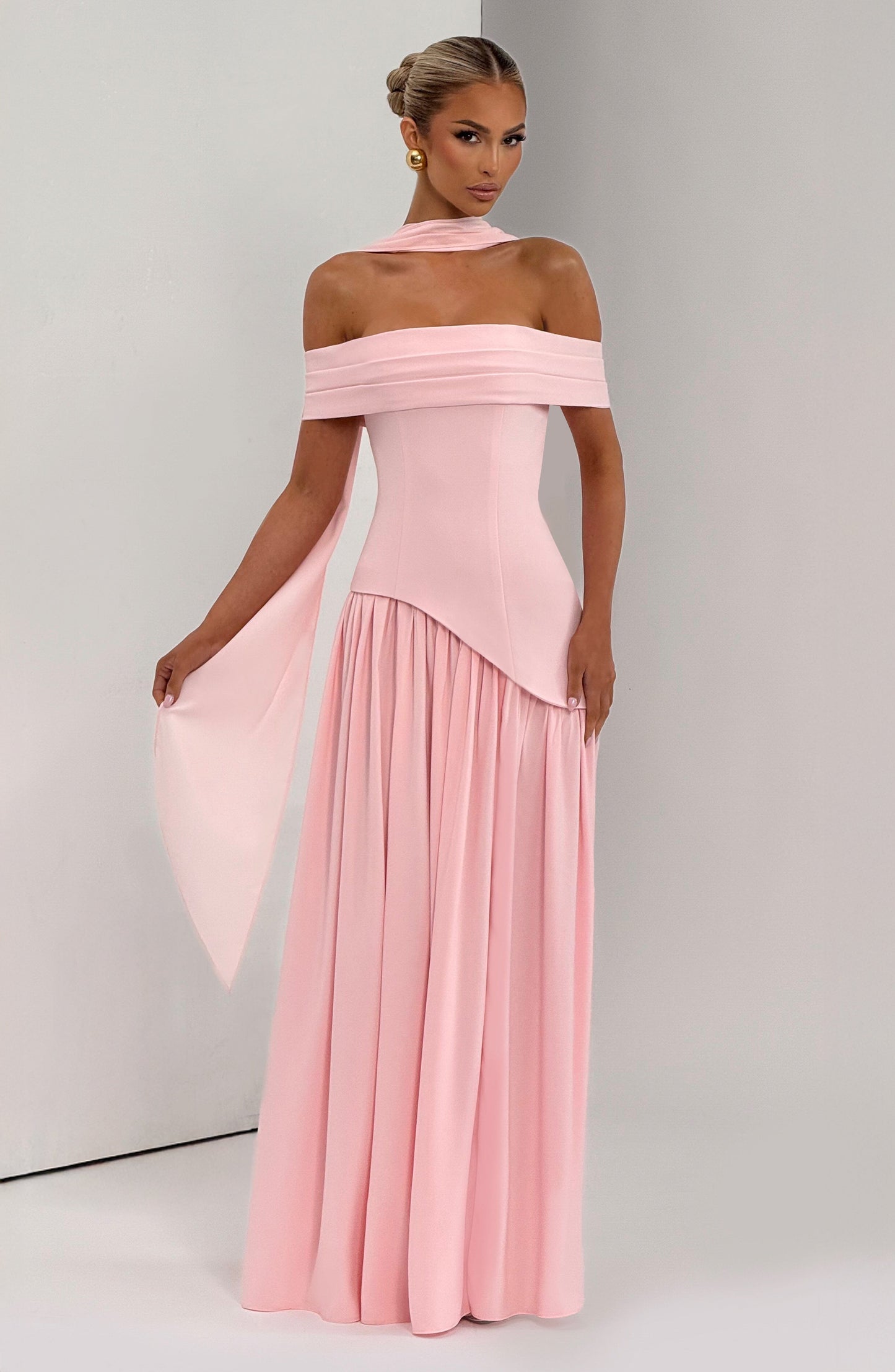 Vestido Comprido Delilah - Cor-de-rosa