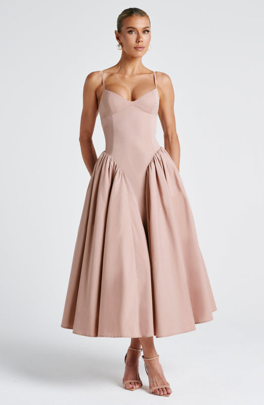 Vestido Midi Emerson - Argila