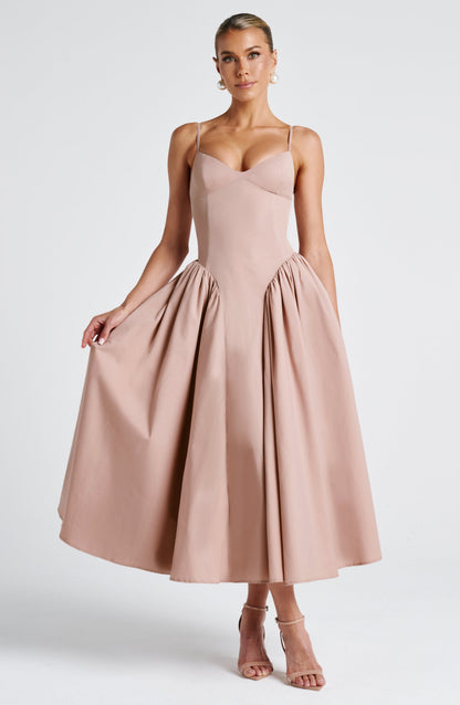Vestido Midi Emerson - Argila