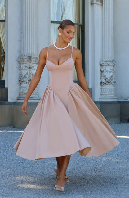 Vestido Midi Emerson - Argila