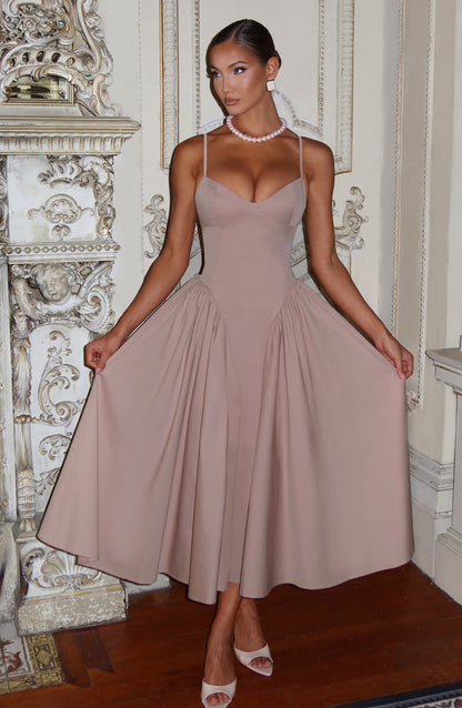 Vestido Midi Emerson - Argila