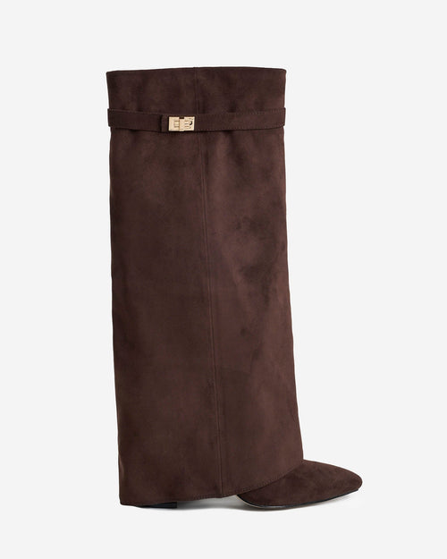 Botas Lavista Suede de cano alto - Castanhas