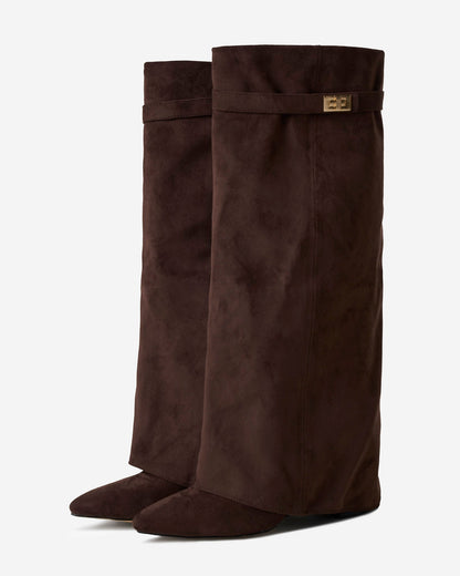 Botas Lavista Suede de cano alto - Castanhas