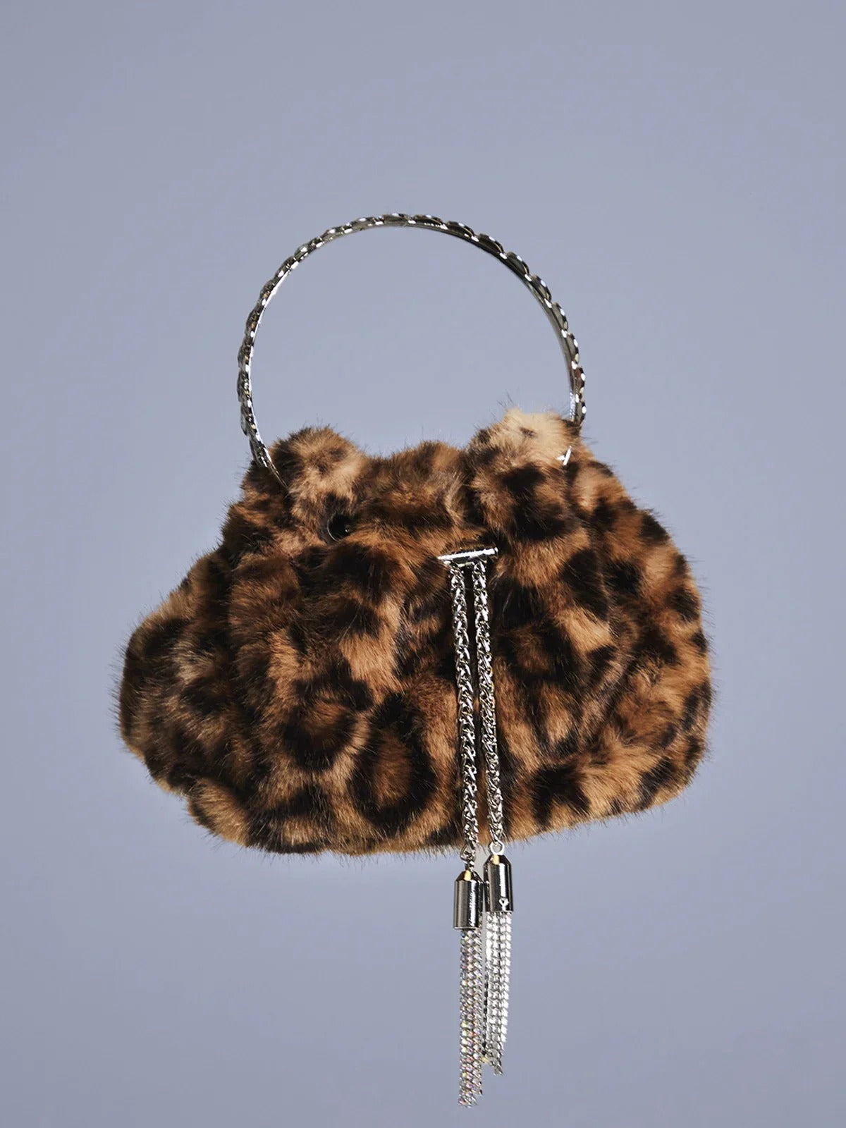 Mala de Pelo Sintético de Leopardo Adaja