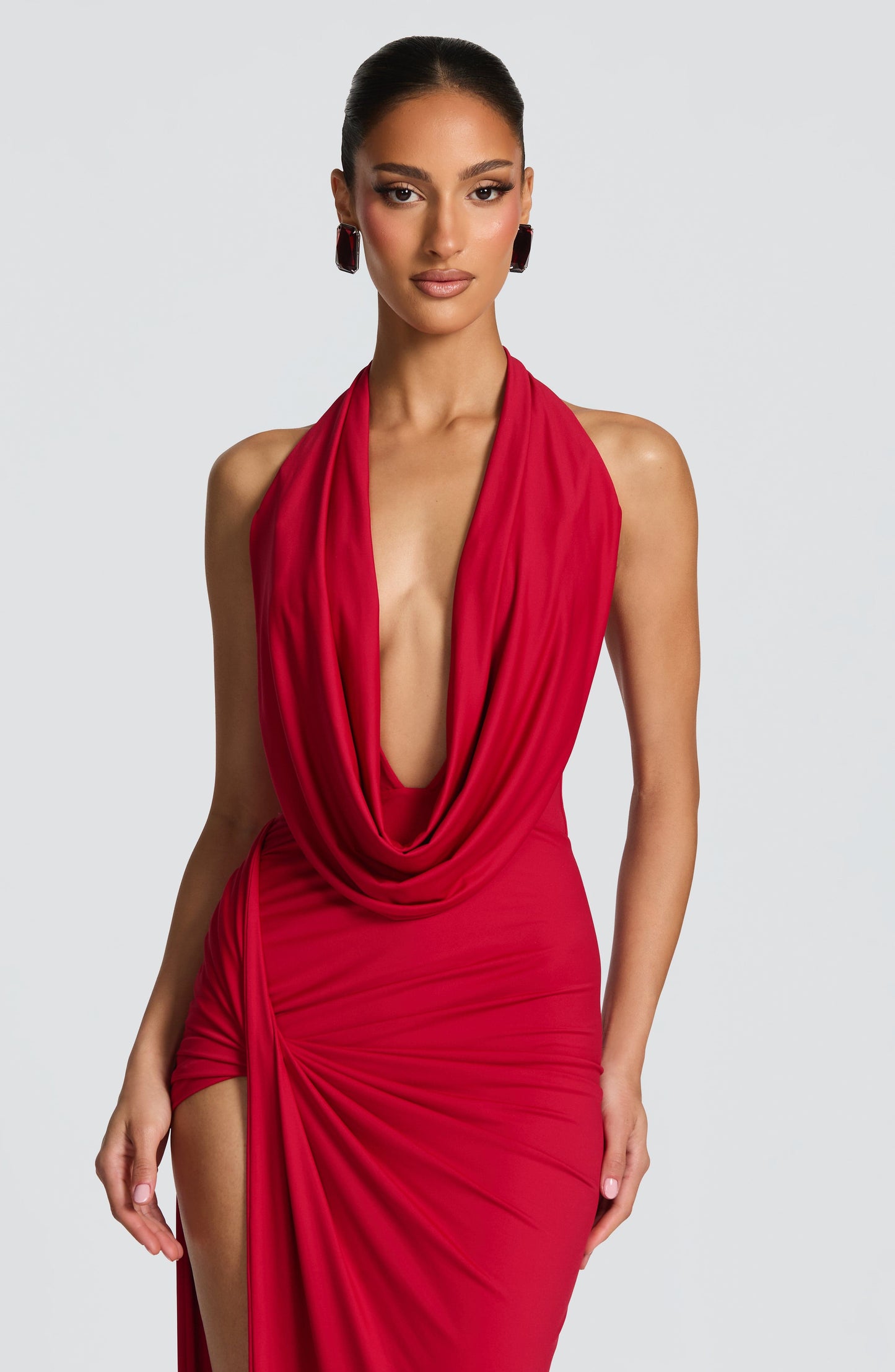 Vestido comprido Kingsley – Vermelho
