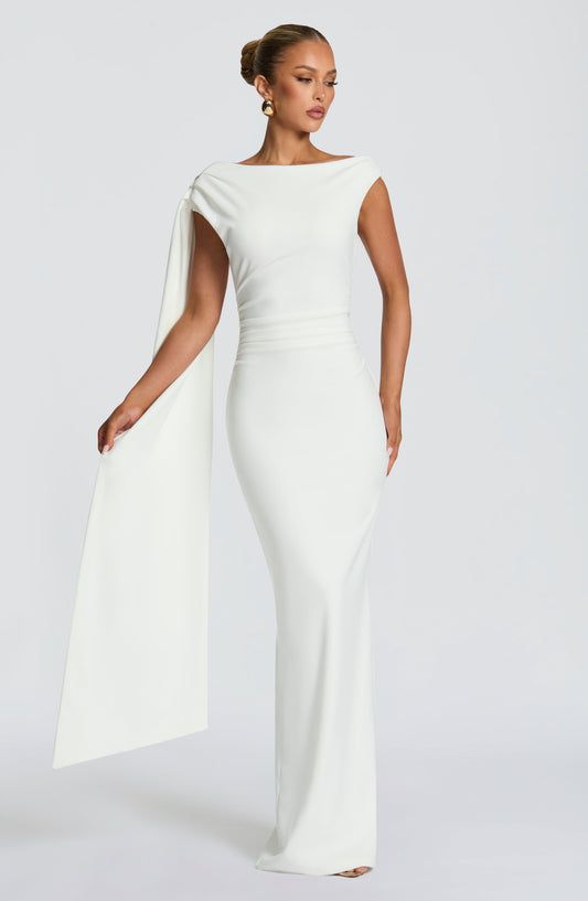 Vestido Comprido Kylie - Marfim