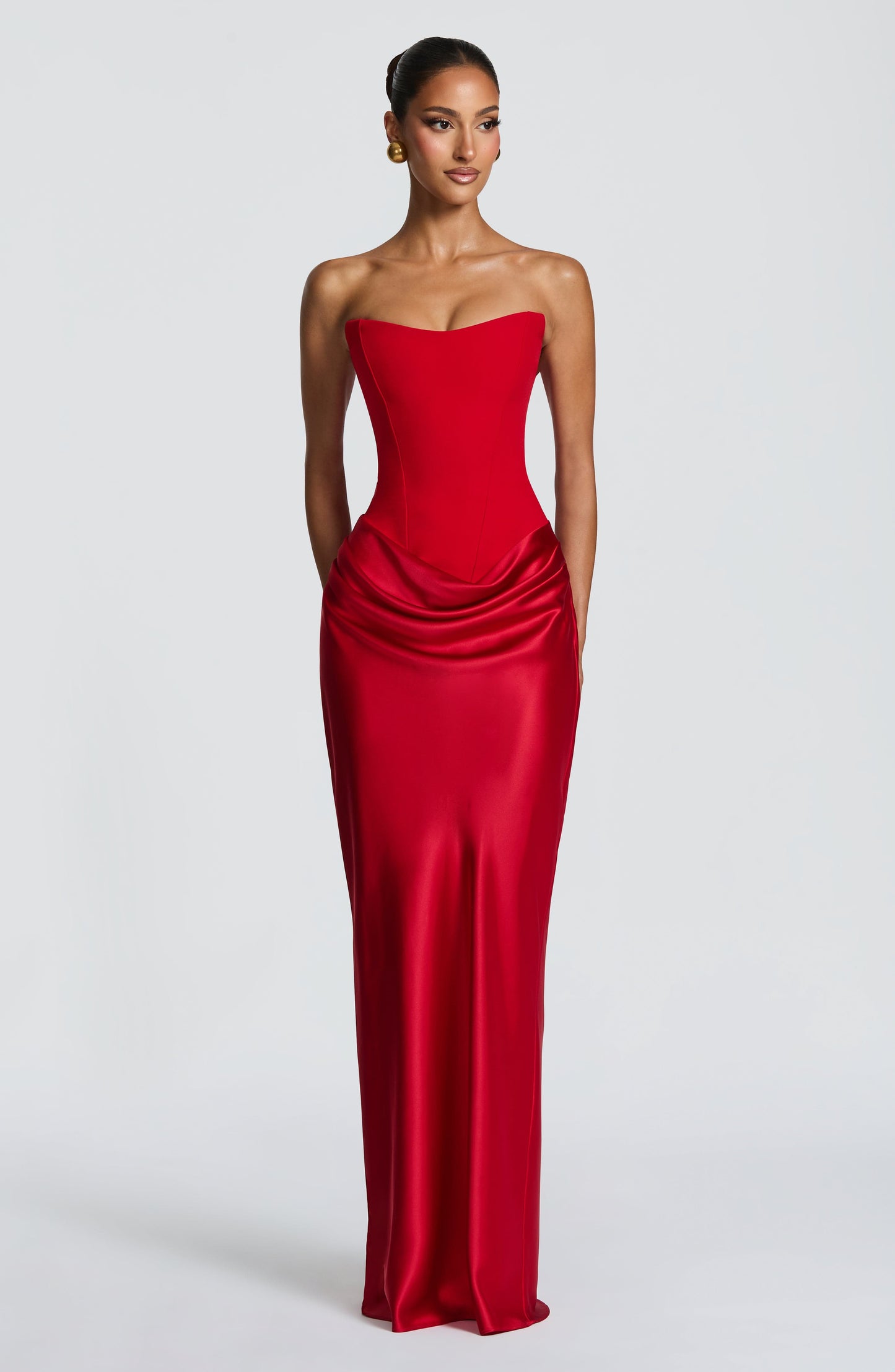 Vestido comprido Maggie - Vermelho