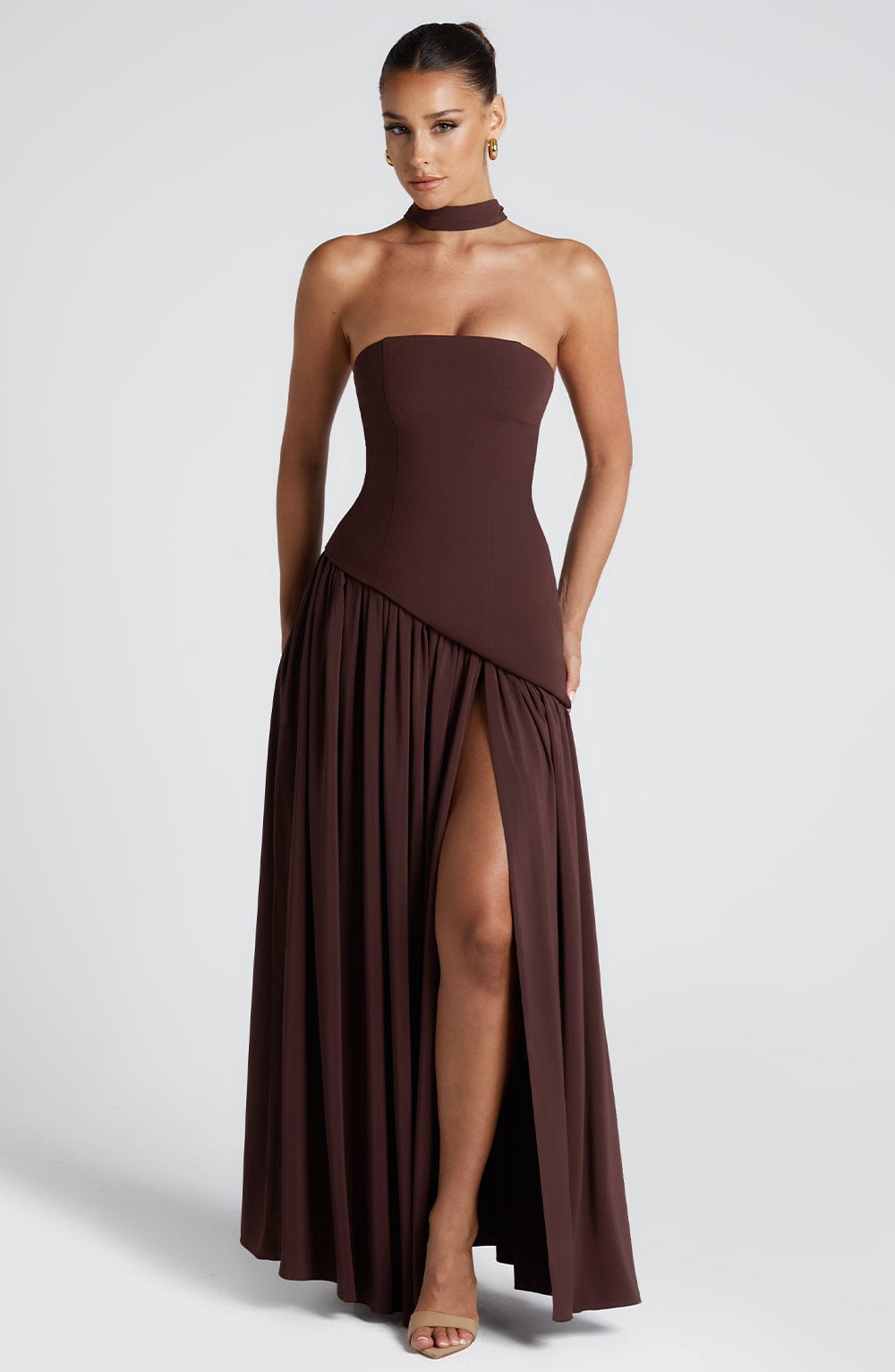 Maliyah Maxi Dress - Castanho Ameixa
